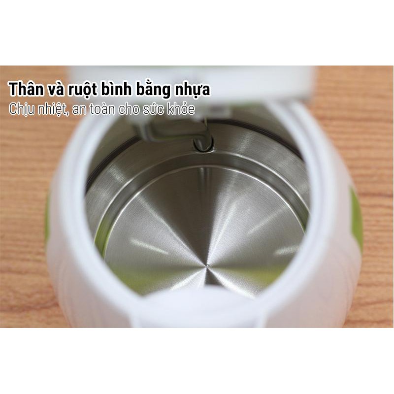 Bình đun siêu tốc Delites Xanh lá 1.7 lít