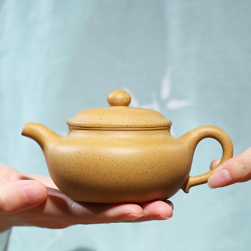 Ấm Tử Sa Nghi Hưng Phỏng Cổ 210 ml (Chi Ma Đoạn, Lọc Tổ Ong)