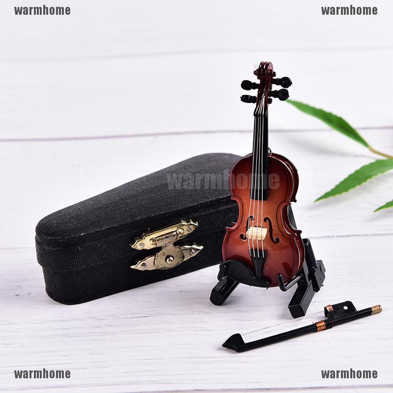 Đàn violin mini bằng gỗ với hộp đựng