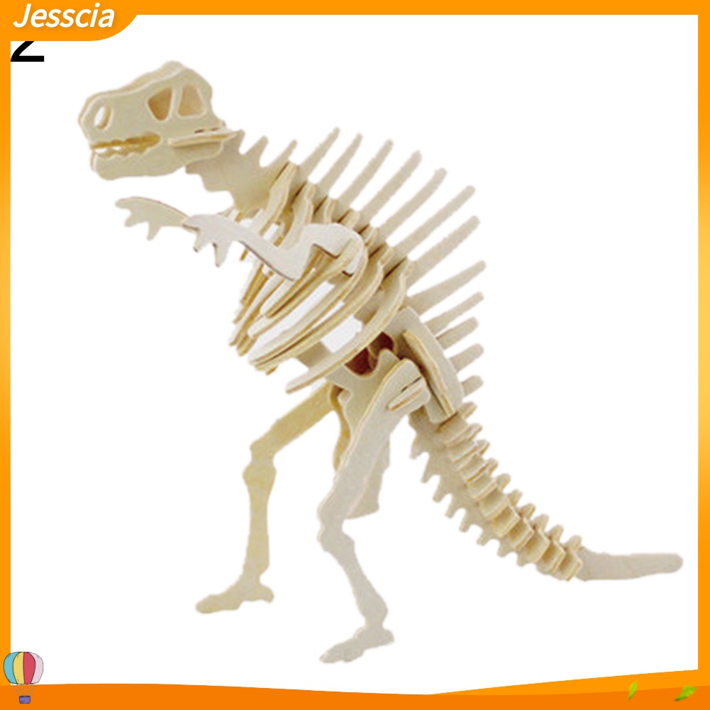 Jessica| Bộ Xếp Hình Xương Khủng Long 3D Bằng Gỗ Cho Bé