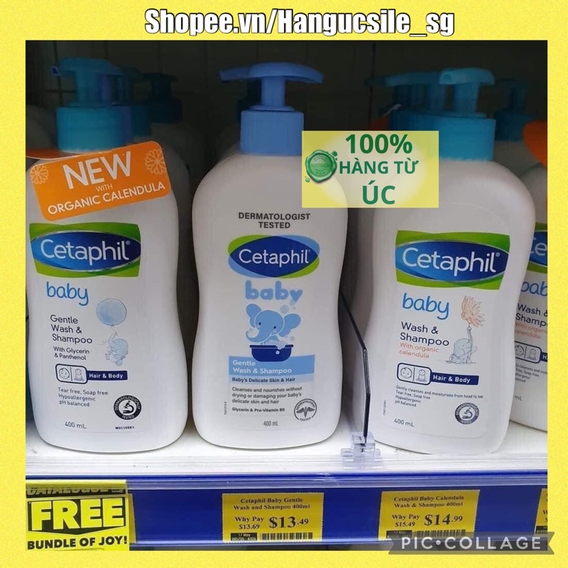 Sữa tắm Centaphil Úc Chai Dạng vòi 399ml