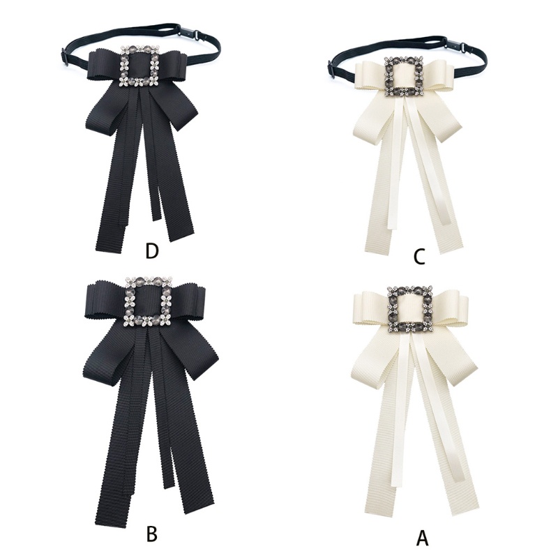 Trâm Cài Áo Hình Nơ Đính Đá Sang Trọng Cho Nữ