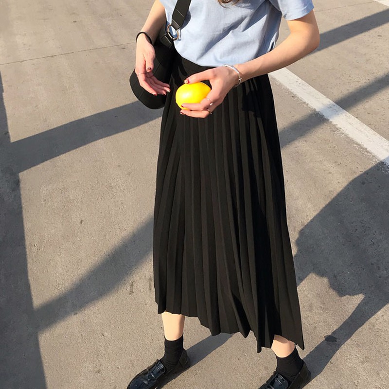 (ORDER) Chân váy xếp li dài 2 màu amazing girl - 4 ảnh thật cuối | BigBuy360 - bigbuy360.vn