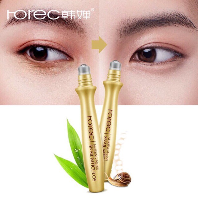 Thanh Lăn Mắt Tinh Chất Ốc Sên Rorec Snail Mticulos 15ml