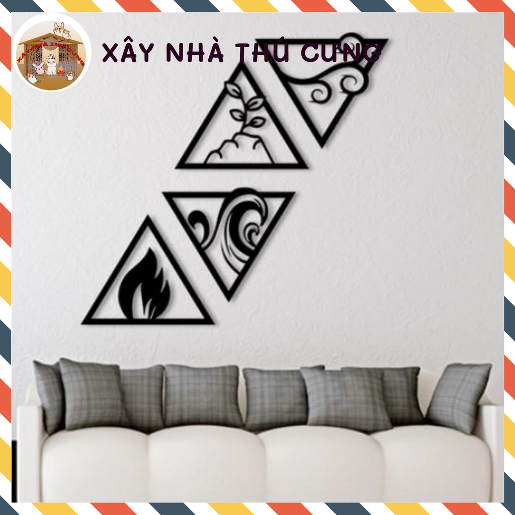 Tranh dán tường dập nổi 3D nhựa cao cấp decol trang trí phòng họa tiết đáng yêu sáng tạo - ms32