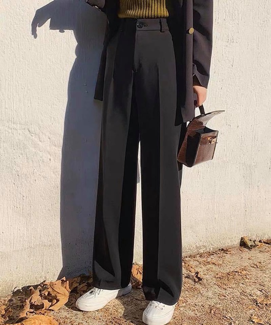 Quần tây suông đen form bigsize | BigBuy360 - bigbuy360.vn