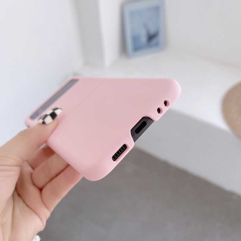 Ốp Điện Thoại Chống Rơi Màu Macaron Cho Samsung Galaxy Z Flip 3
