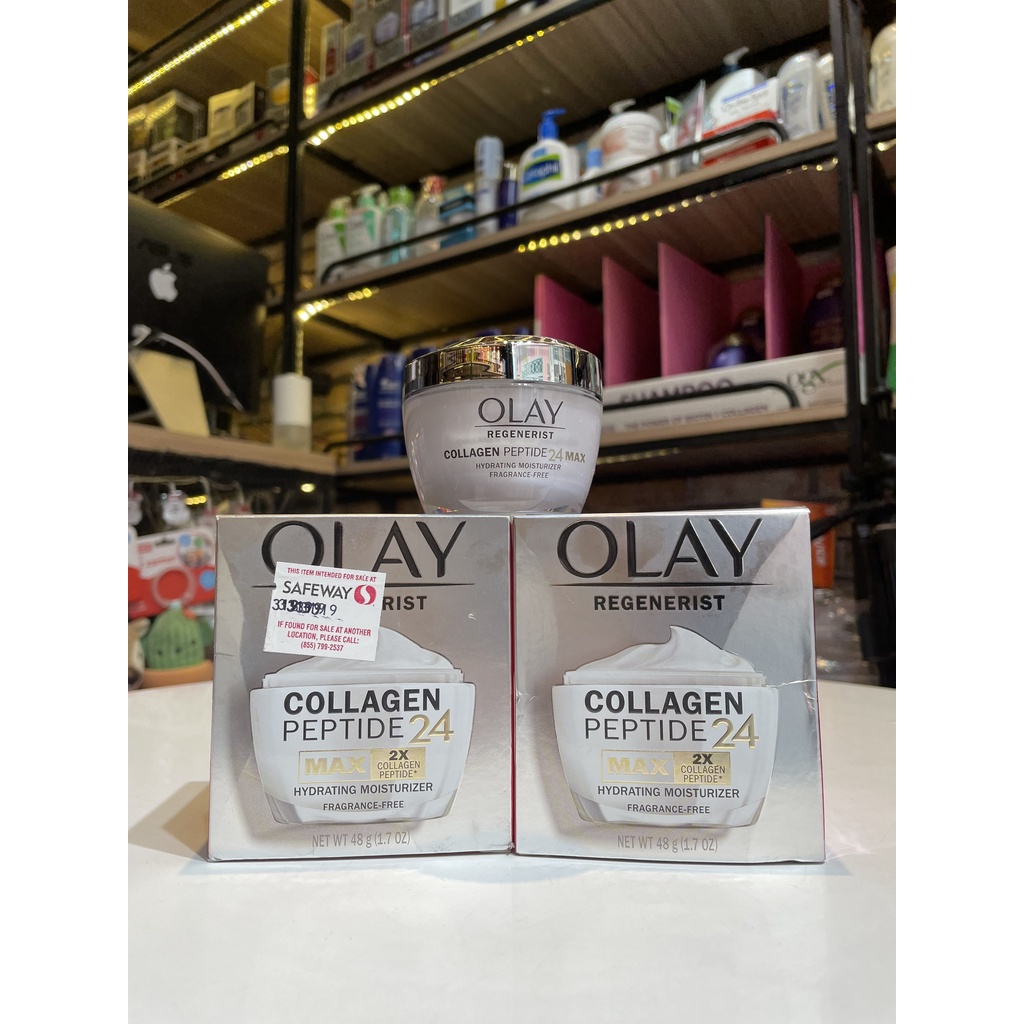 KEM DƯỠNG OLAY REGENERIST COLLAGEN PEPTIDE 24 MAX 2X HYDRATING MOISTURIZER 48G