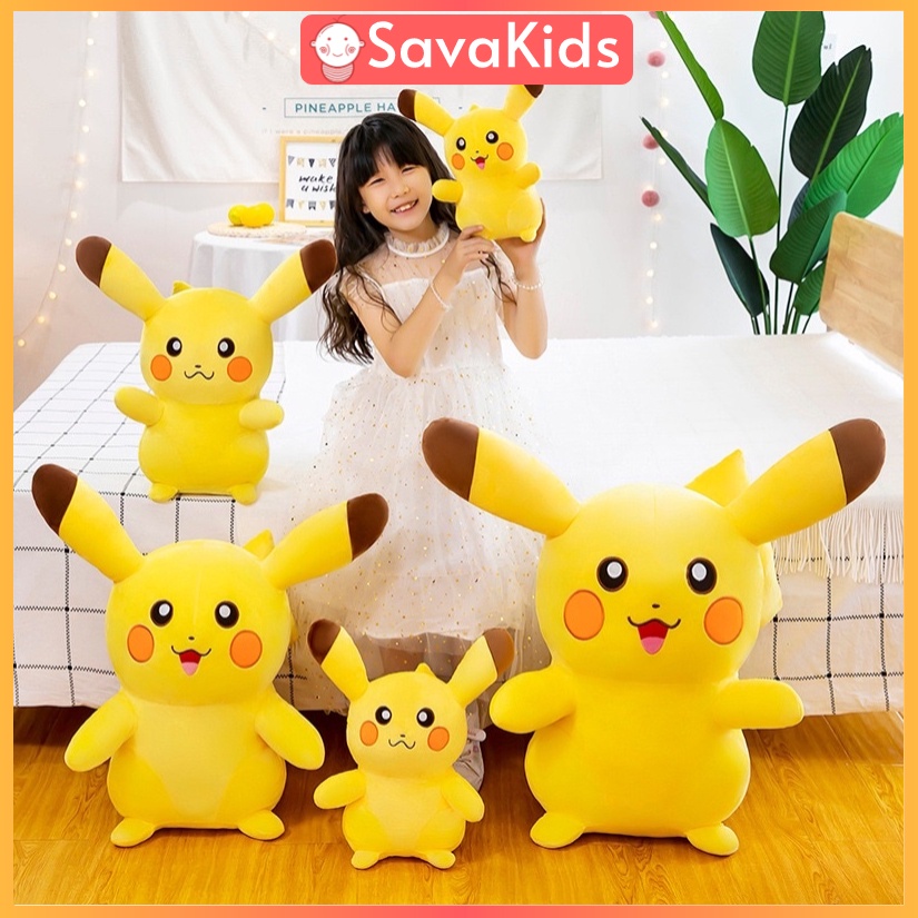 Gấu bông thú nhồi bông hình pikachu đáng yêu