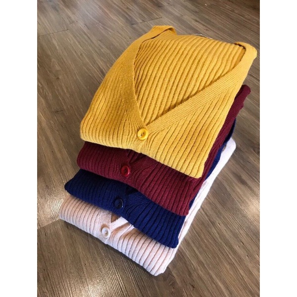 Áo khoác len cardigan dáng dài Uni_Qlo