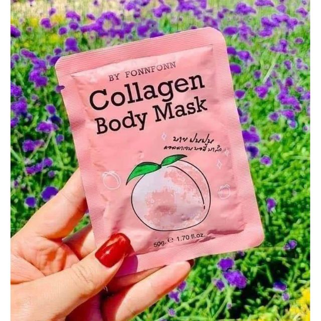 Combo 2 túi Mặt nạ ủ dưỡng trắng da Collagen white Peach mark by fonnfonn  thái lan (50gam x 2)