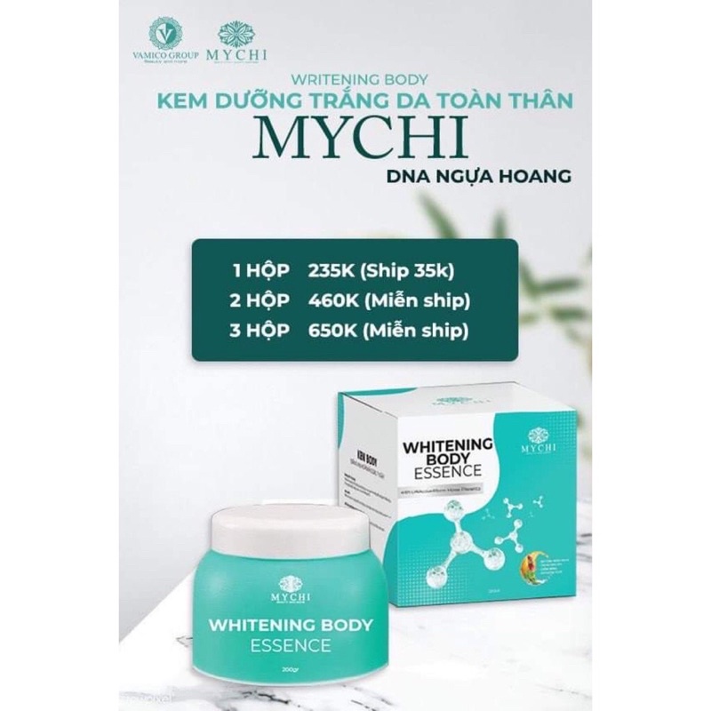 Kem body mychi Dưỡng Trắng Da Toàn Thân Mychi (1 kem body + 1h tắm trắng )- Combo Dưỡng Trắng Mychihi