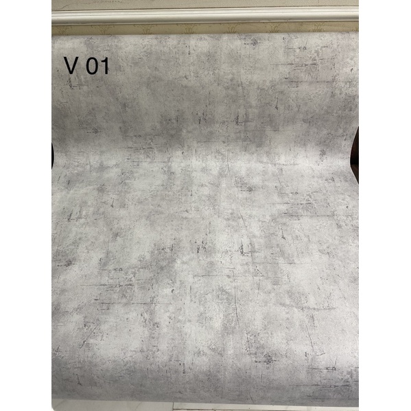 Giấy dán tường giả bê tông,giả xi măng, trang trí nhà ,cửa hàng. 16,5m2