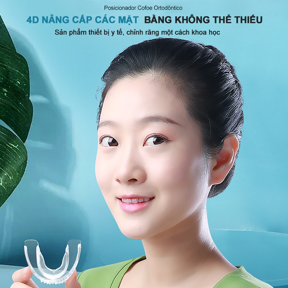  Dụng Cụ Chỉnh Nha Niềng Răng Cofoe Trong Suốt Bảo Vệ Răng Chống Mài Mòn