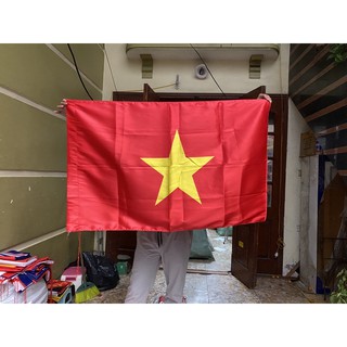 cờ việt nam 2 lớp 2 mặt in chuyển nhiệt nhìn như nhau