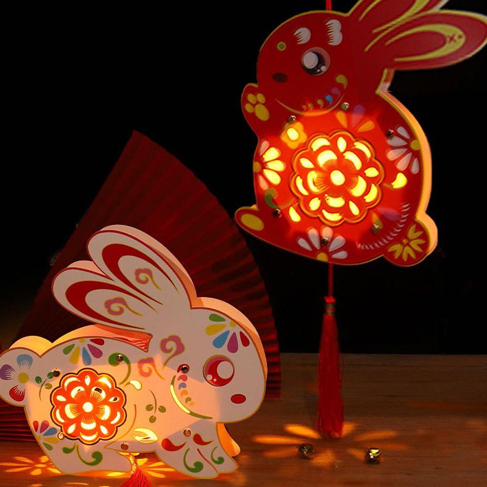 YIYU Lồng Đèn Thủ Công Dạ Quang Dễ Thương Phong Cách Trung Hoa Cổ Điển