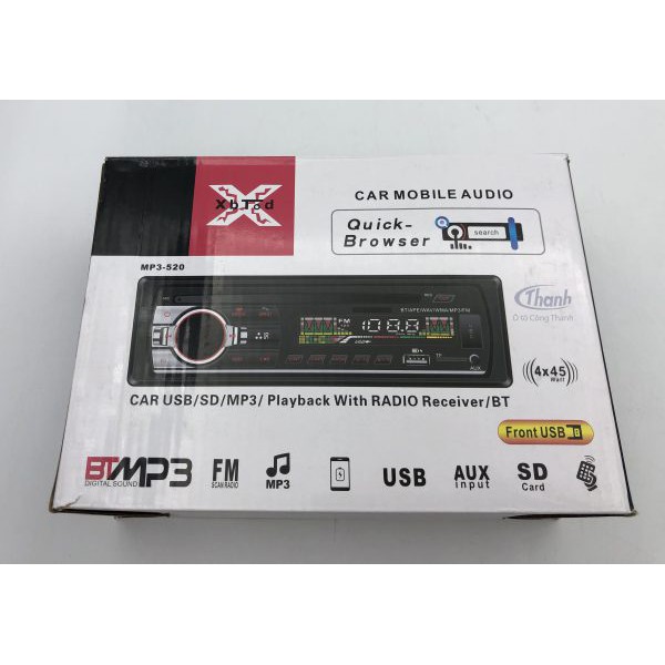 Máy hát nhạc mp3 12v cho ô tô-Có kết nối Bluetooth