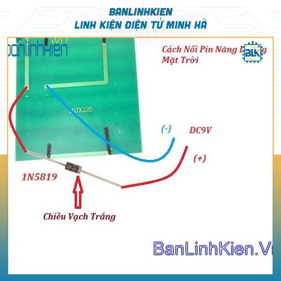 Pin Mặt Trời 9V 1.5W