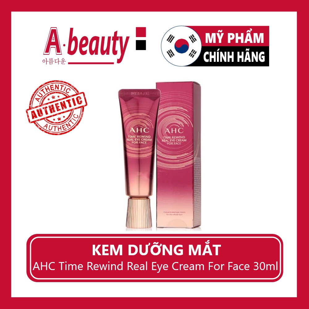 Kem Mắt AHC Ageless Real Eye Cream For Face 12ml &30ml Hàn Quốc