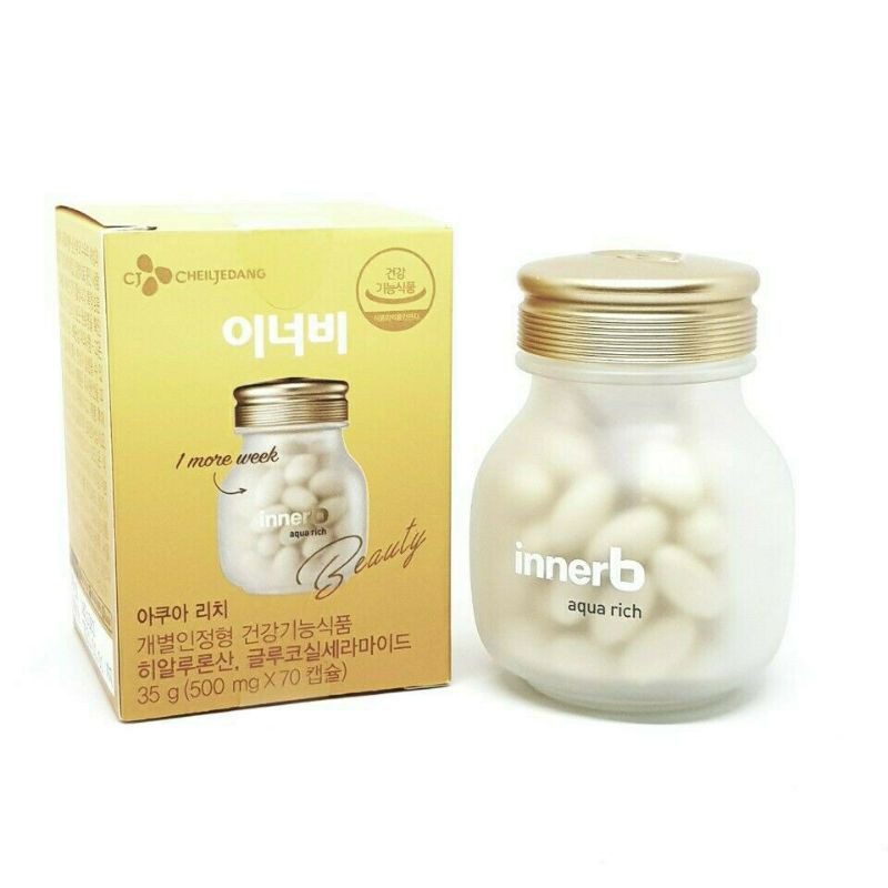 [Mã 77FMCGSALE giảm 8% đơn 500K] Viên uống CẤP NƯỚC VÀ COLLAGEN cho da Innerb Aqua Rich - HỘP 70 viên | BigBuy360 - bigbuy360.vn