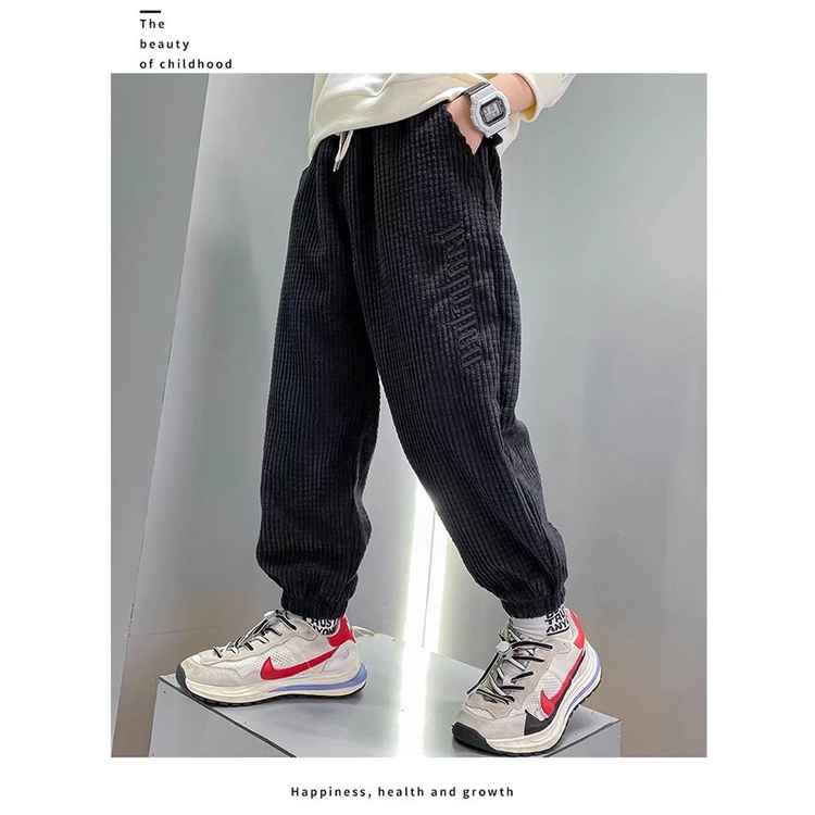 Quần Dài Lưng Thun Thời Trang Mùa Đông Cho Bé Trai