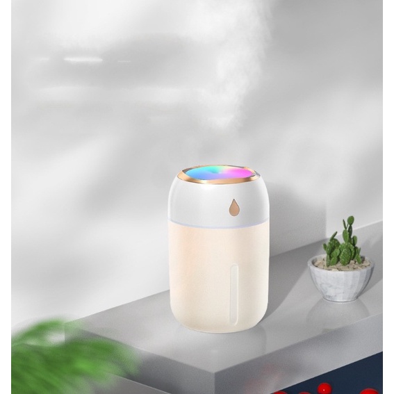 Máy phun sương mini, xông tinh dầu, khuếch tán tinh dầu, tạo độ ẩm không khí hình giọt nước Chuby Shop