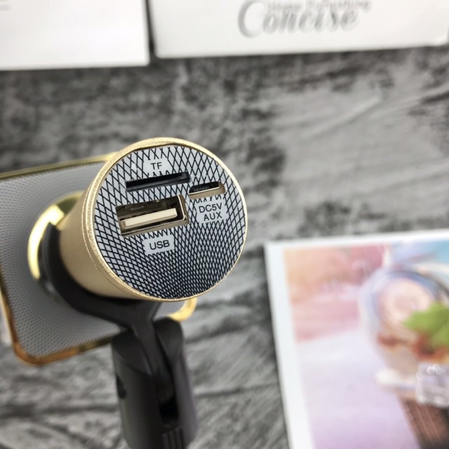 Micro karaoke bluetooth không dây SD-08 loa bass chuẩn âm thanh chân thật TL7793