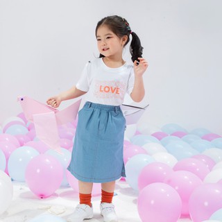 [25.6 GIẢM 40K ĐƠN 299K] Set áo phông kèm chân váy cho bé gái ILABY cho bé từ 1 - 10 tuổi [52IG02520621]