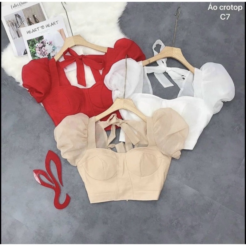 ÁO CROPTOP CÓ MÚT NGỰCHÓT