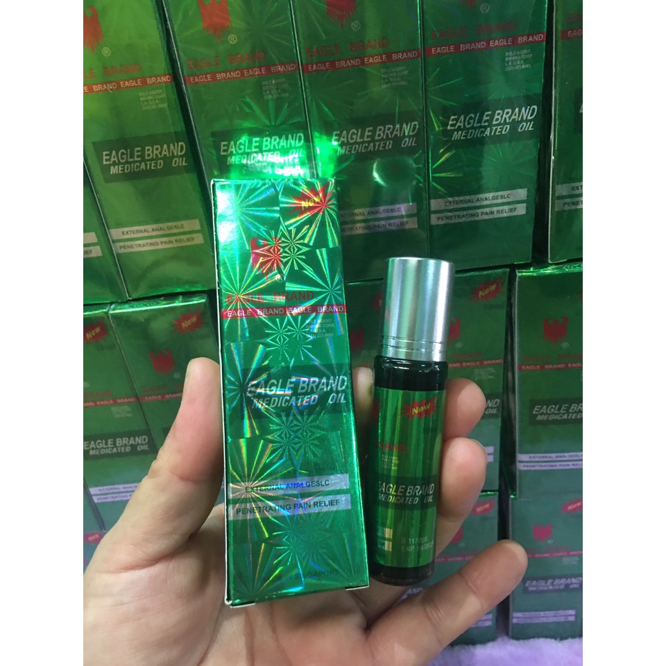 DẦU GIÓ XANH CON Ó DẠNG LĂN 10 ML