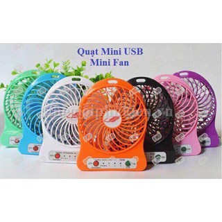 QUẠT SẠC TÍCH ĐIỆN MINI 3 CHẾ ĐỘ