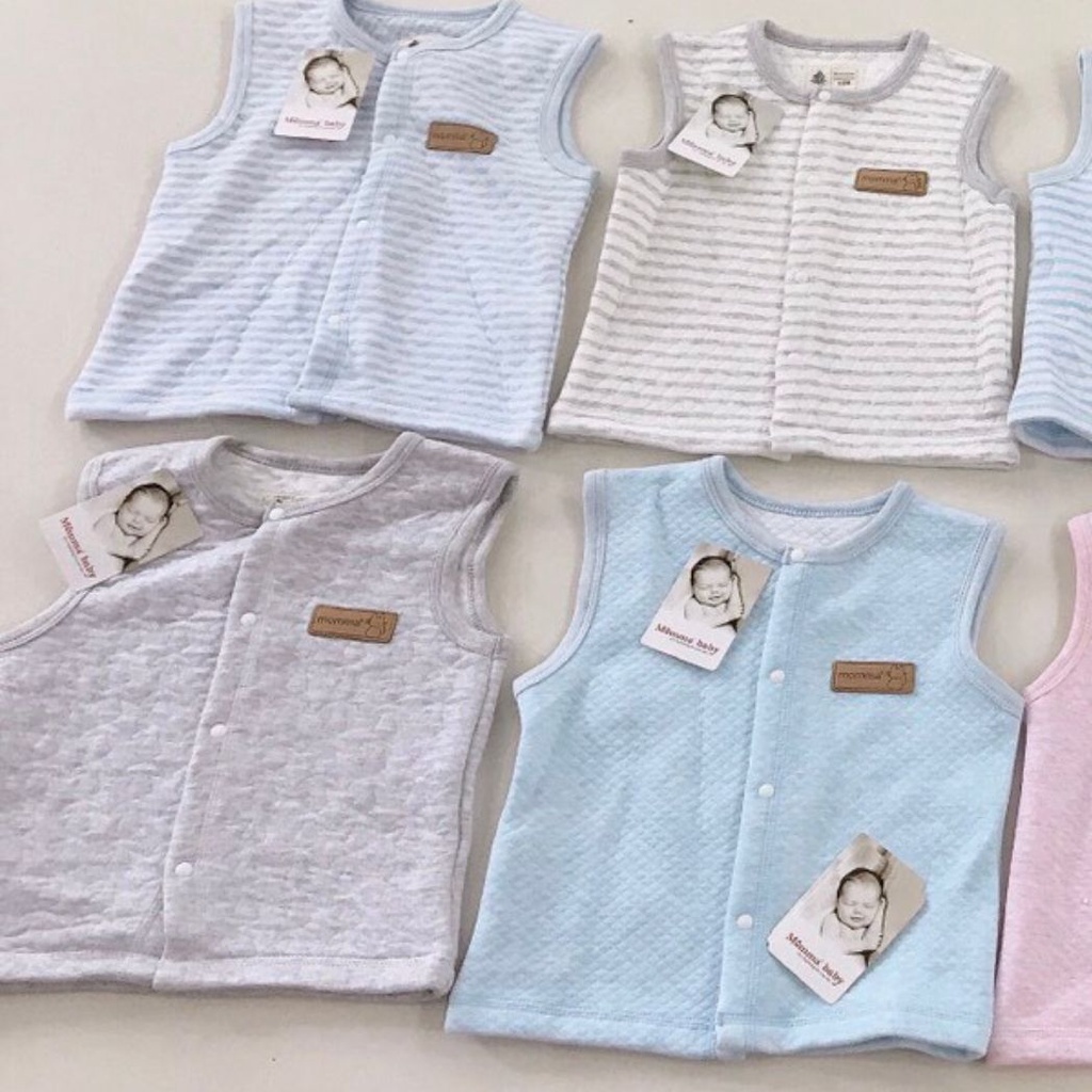 Áo gile hãng MOMMA BABY hàng chính hãng cho bé trai/bé gái chất cotton size 9M-36M