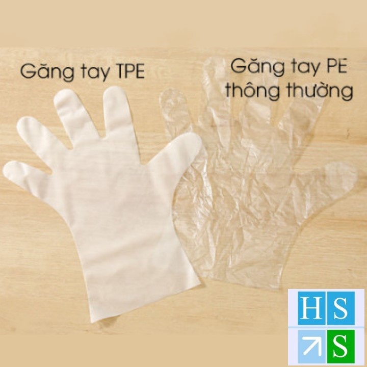 ( Hộp 100 cái ) Găng tay cao su VictoriaBay làm bếp vệ sinh siêu dai chất liệu TPE không mùi (Đủ SIZE : L-M-S) - HS Shop
