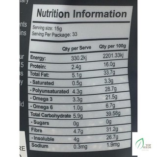 Hạt Chia Úc Black Bag 500g Chính Hãng – Giảm Cân Healthy, Tốt Cho Mẹ Bầu & Eat Clean