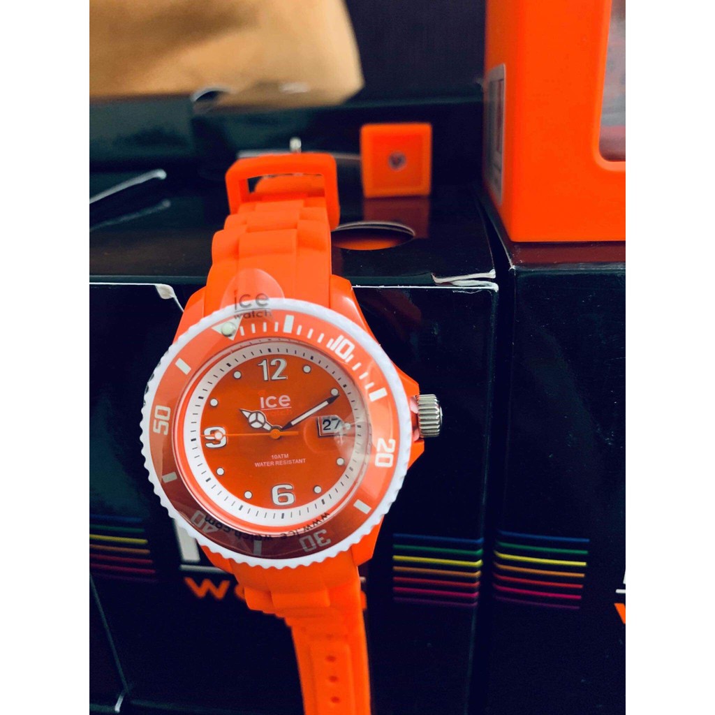 ICEWATCH - Sunshine Neon Orange Silicone Ladies Watch SUN.NOE.S.S.13(Đồng hồ nữ)