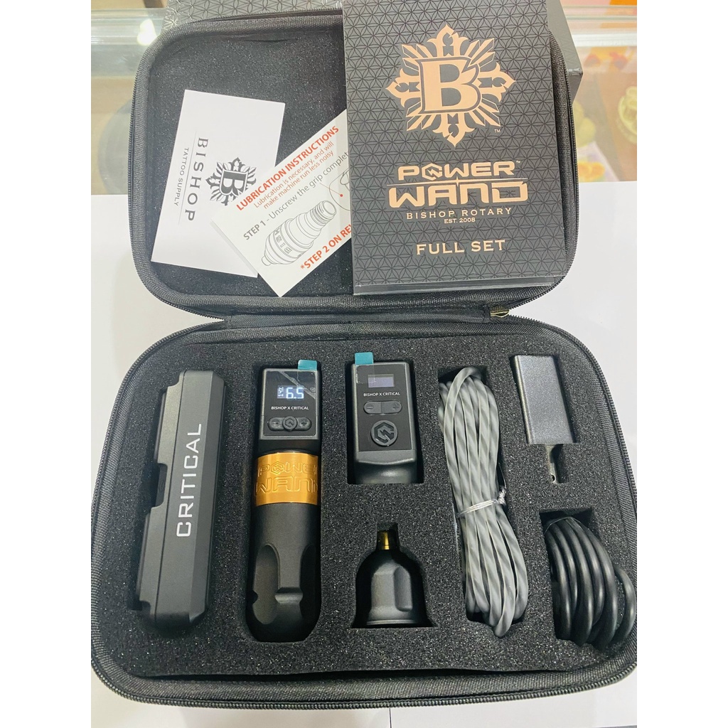 Máy xăm Bishop wand combo 2pin Critical