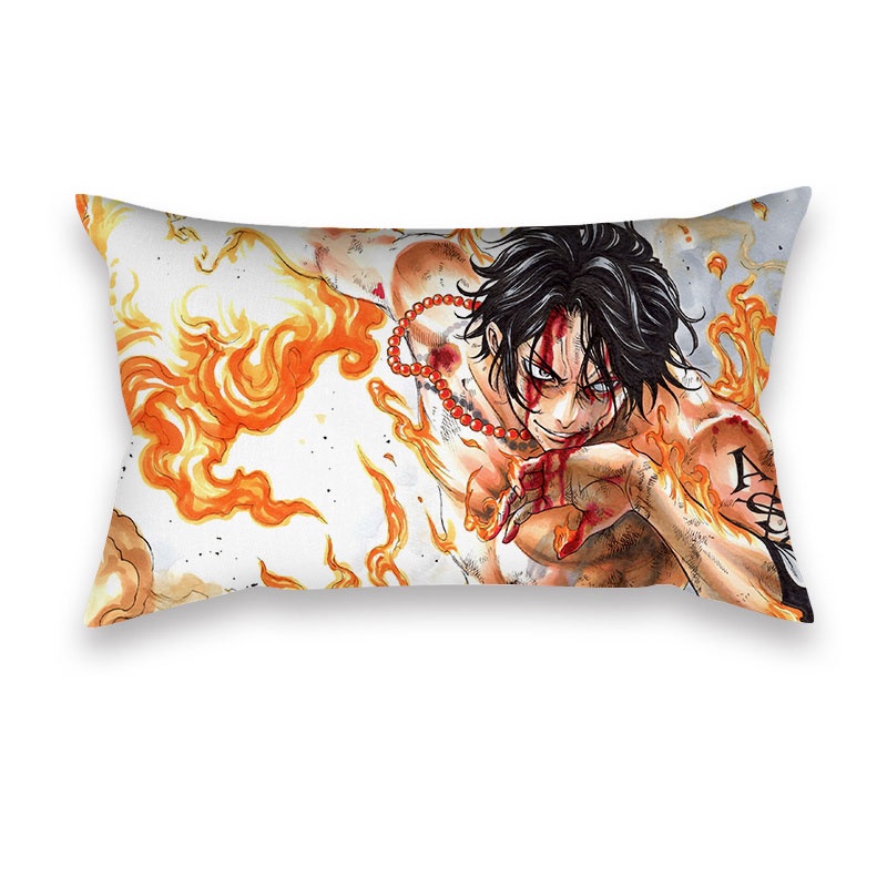 Vỏ Gối Vuông 50*30cm Họa Tiết One Piece Độc Đáo Trang Trí Nội Thất