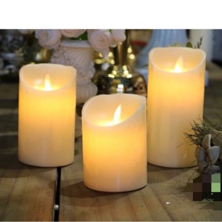 Bộ 3 nến điện tử lớn (size 10cm-12cm-15cm)