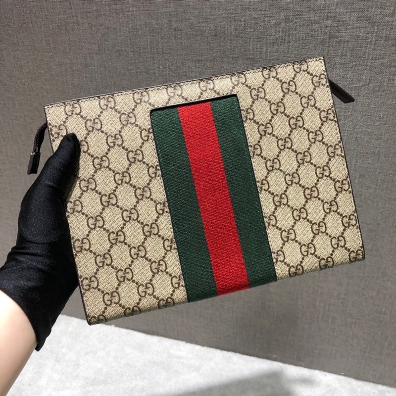 Cluth cầm tay cho nam Gucci GC da thật cao cấp màu sắc sang trọng lịch lãm