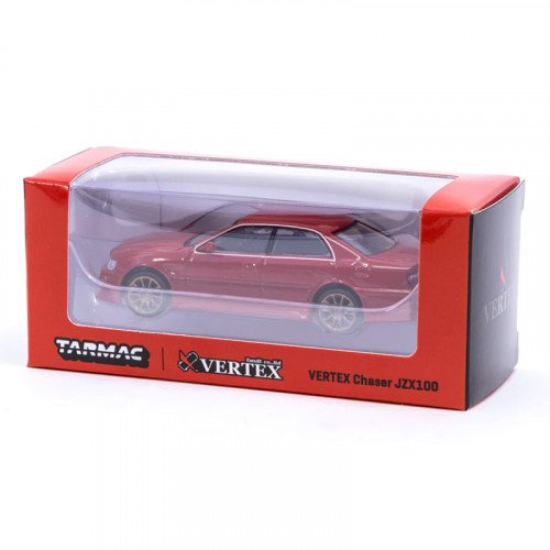 Tarmac Works T64G-TL007-RE 1 / 64 TOYOTA CHASER JZX100 VERTEX RED METALLIC DIECAST MÔ HÌNH MÔ HÌNH X