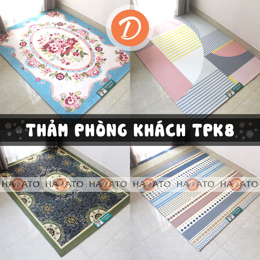 Thảm trải sàn Thảm trang trí họa tiết CHÂU ÂU carmi xuất hàn - TPK 8