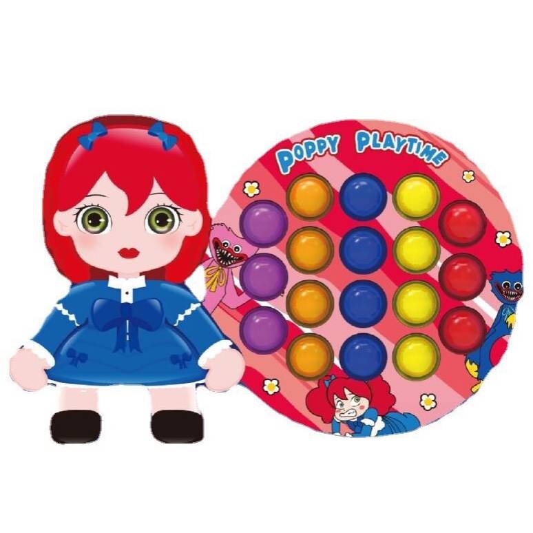 Csp Poppy Playtime Pop It Huggy Wuggy Girls Stress Relief Fidget Toys Gift For Kids Push Bubble Baby Education Toys