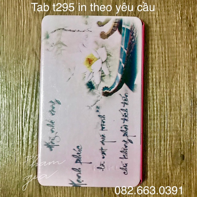 Bao da, ốp lưng tab Samsung galaxy A8 2019 (T295) in hình theo yêu cầu