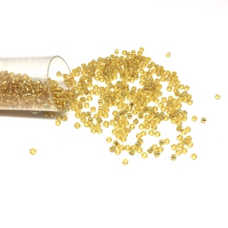 Hạt cườm Masuno ( Nhật ) màu vàng silverline