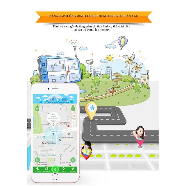 [Mã SKAMLTSW8 giảm 10% đơn 100K] Đồng hồ định vị trẻ em GPS Tracker Y21G mới nhất