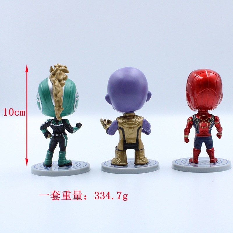 [Set E] Mô hình nhân vật Marvel comic Captian Marvel - Iron Man - Spider Man - Bucky - Thanos - Doctor Strange