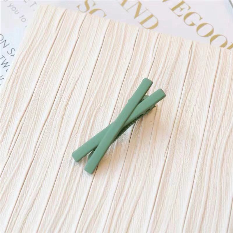Kẹp tóc thiết kế hình chữ X-Kẹp tóc mái Hàn Quốc nhiều màu dễ thương