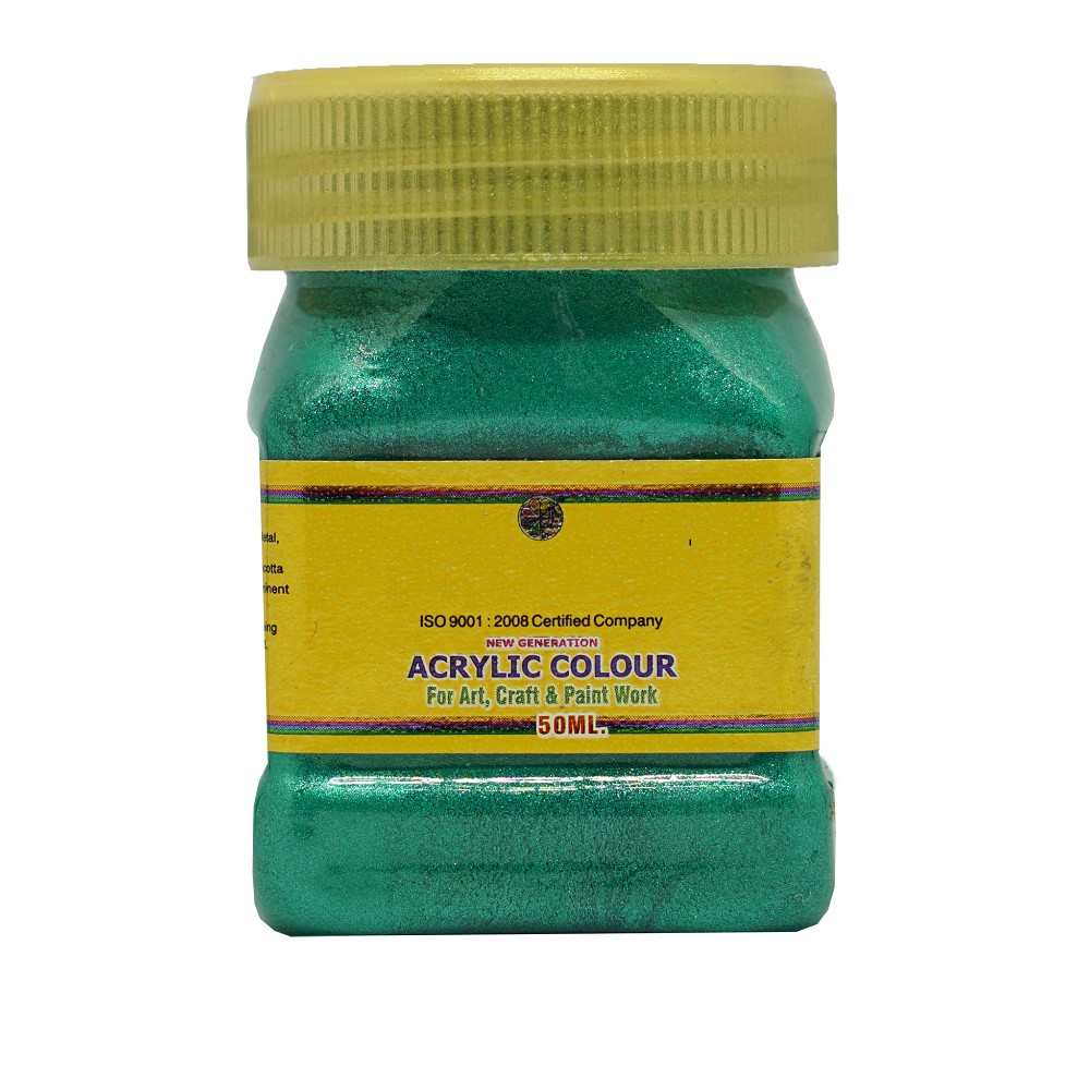 Sơn Acrylic nhũ ánh kim Xanh Lá Thẫm 508 (hũ 50ml)