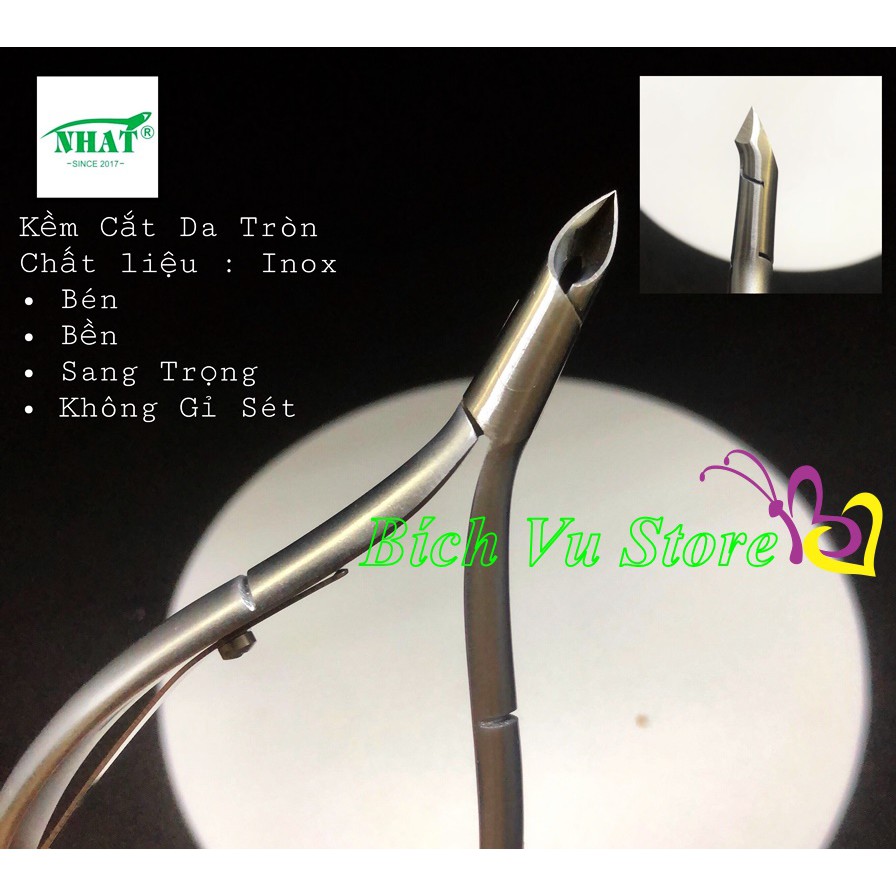 Kềm cắt da bán nguyệt Cao cấp INOX - N01/02 | Kềm Nhật