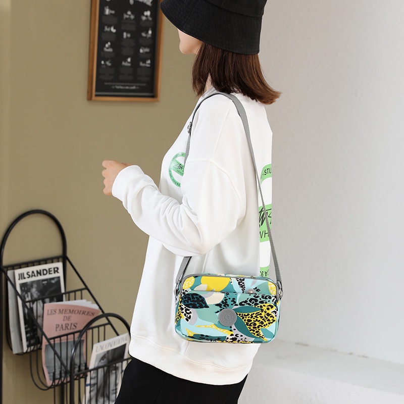 Túi Đeo Chéo Oxford In Họa Tiết Phong Cách Hàn Quốc Mới